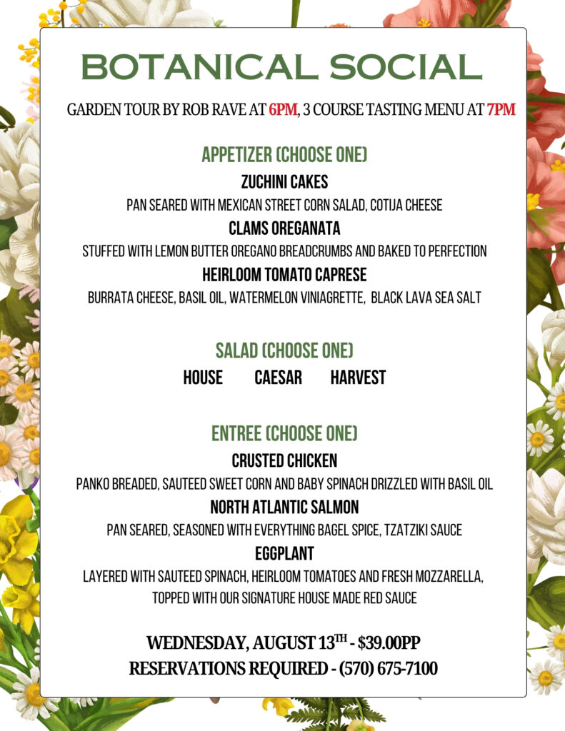 The Beaumont Inn - Botanical Tour & Tasting