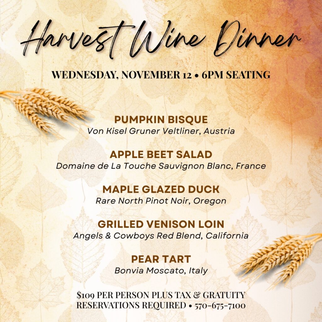 The Beaumont Inn - Harvest Wine Dinner