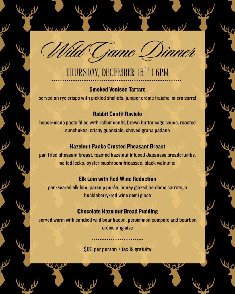 The Beaumont Inn - Wild Game Dinner