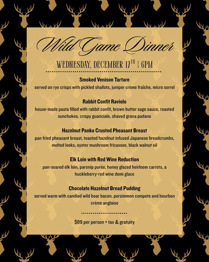 The Beaumont Inn - Wild Game Dinner